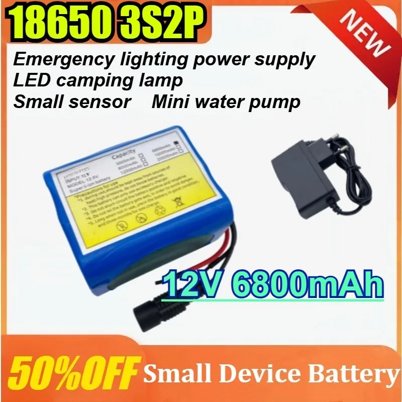 12V 6800mAh Li-ion Rechargeable Batteries with BMS Lithium Battery Packs Protection Board for Monitoring+12.6V Charger
12V 6800mAh Li-ion Rechargeable Batteries with BMS Lithium Battery Packs Protection Board for Monitoring+12.6V Charger