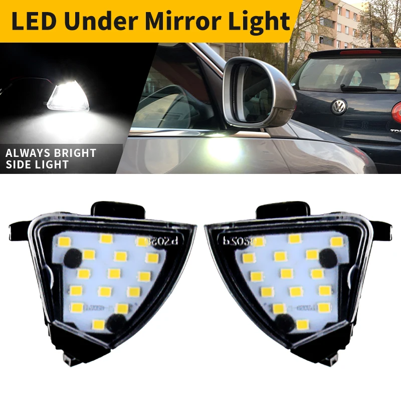 2Pcs White LED Side Mirror Light Under Puddle Lamp For VW Golf 5 MK5 Variant Eos Jetta MK3 Passat B6 CC Sharan MK2 OEM 3C0945291
2Pcs White LED Side Mirror Light Under Puddle Lamp For VW Golf 5 MK5 Variant Eos Jetta MK3 Passat B6 CC Sharan MK2 OEM 3C0945291