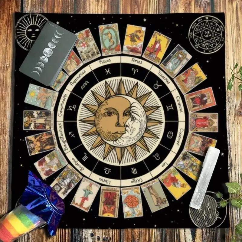 652F 50x50/60x60/75x75cm Tarot Tablecloth Mat Divinations Board Game Oracles Card Pad
652F 50x50/60x60/75x75cm Tarot Tablecloth Mat Divinations Board Game Oracles Card Pad