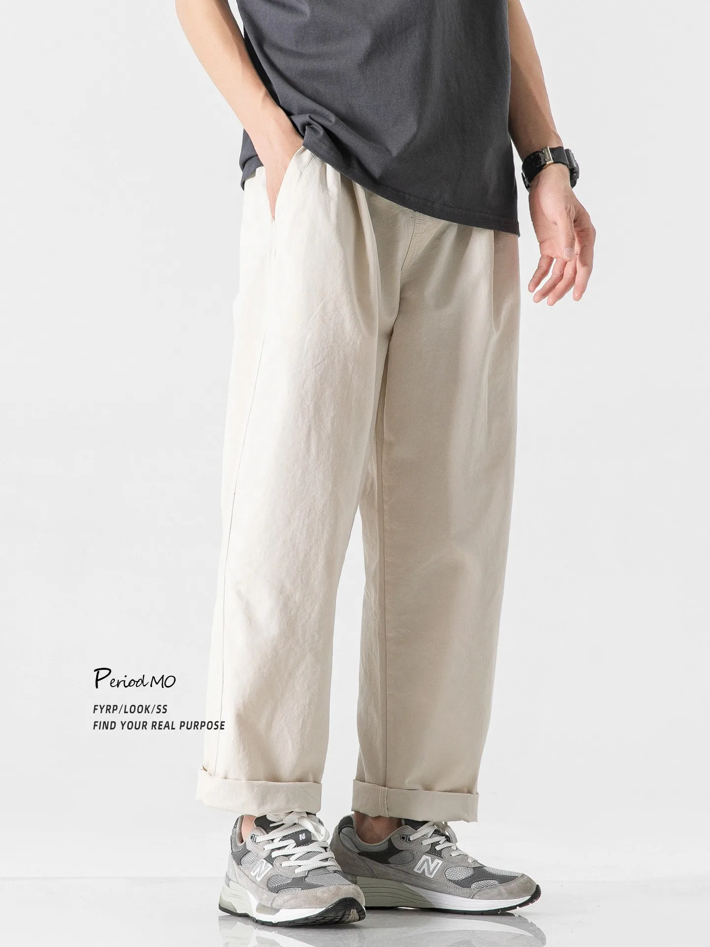 Pure Cotton Men's Work Pants Loose Straight Leg Thin Summer Casual Wide Leg Pants Comfortable Breathable Youth Faion
Pure Cotton Men's Work Pants Loose Straight Leg Thin Summer Casual Wide Leg Pants Comfortable Breathable Youth Faion