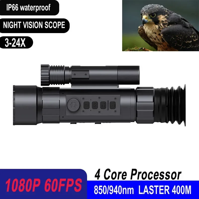 HD Digital Night Vision Sight Hunting Camera Takes Photos and Videos IP66 Waterproof Night Vision Goggles for Hunting
HD Digital Night Vision Sight Hunting Camera Takes Photos and Videos IP66 Waterproof Night Vision Goggles for Hunting