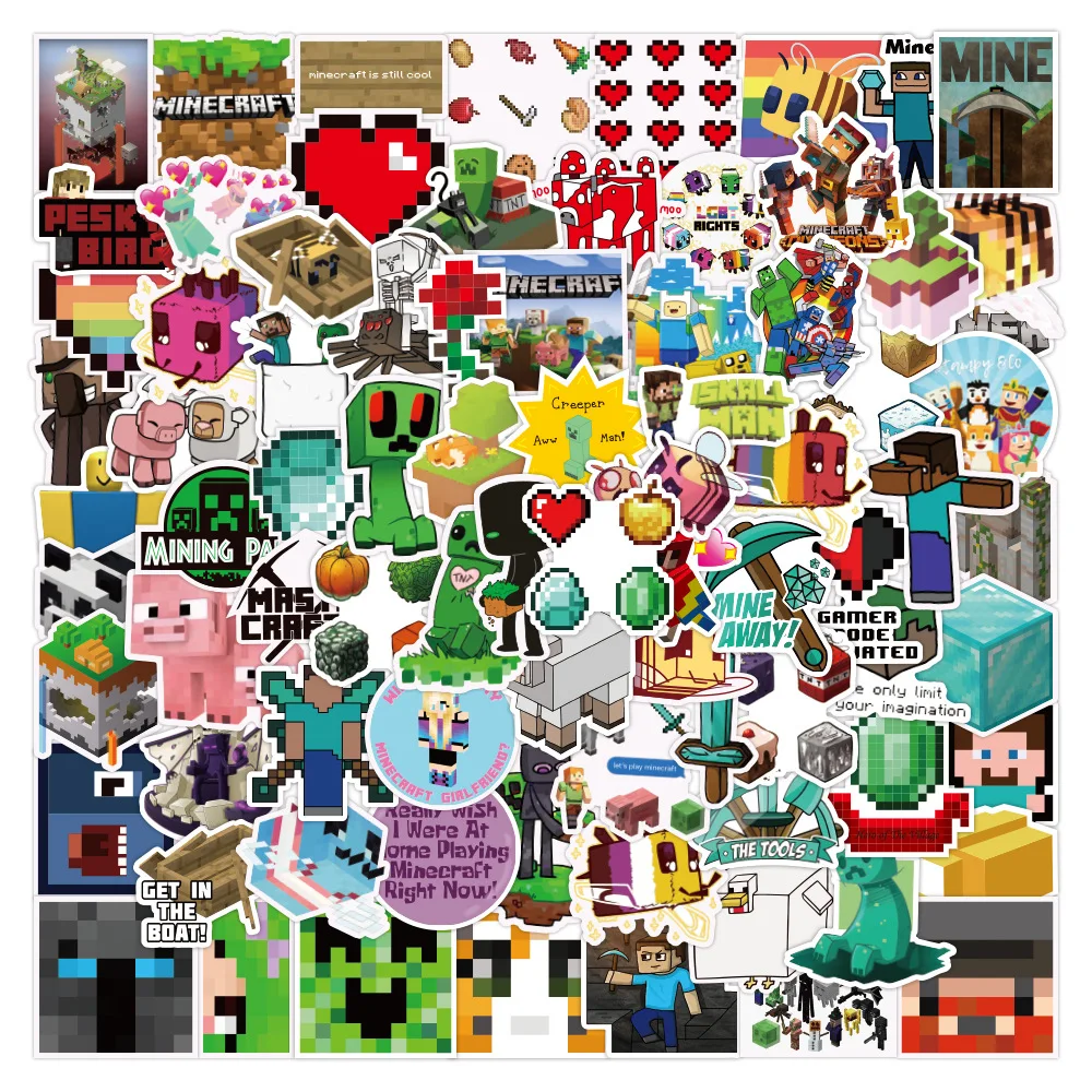 Minecraft game stickers, luggage, water cup, helmet, personalized waterproof decoration stickers
Minecraft game stickers, luggage, water cup, helmet, personalized waterproof decoration stickers