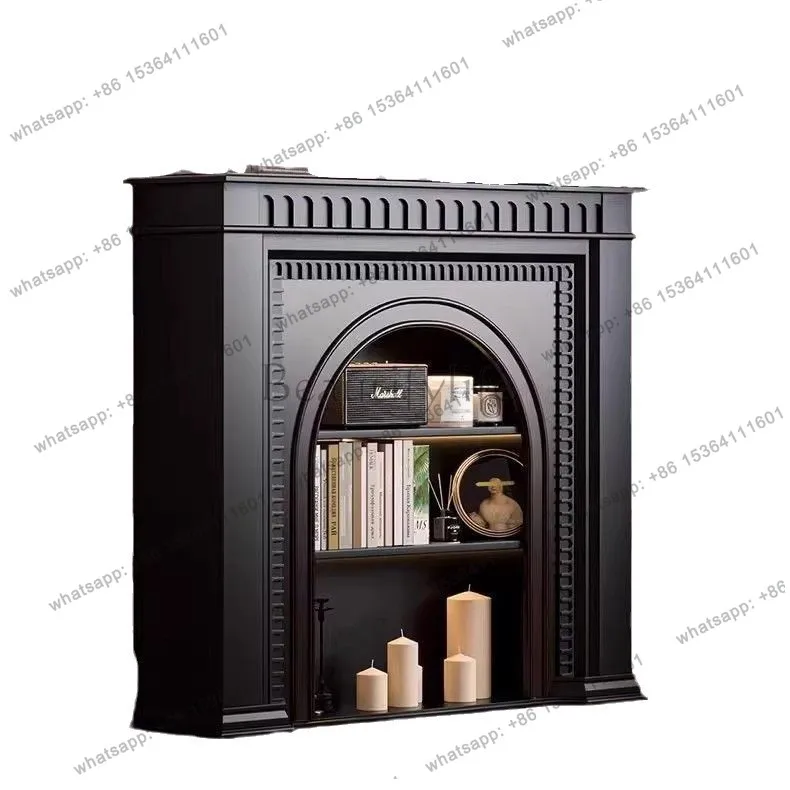Solid wood American retro fireplace white locker porch custom French
Solid wood American retro fireplace white locker porch custom French