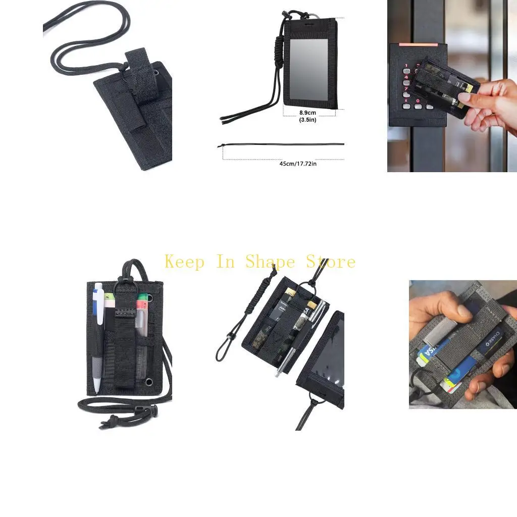 U1JC Тактический держатель для карт Дорожный шейный кошелек с шейным шнурком и нашивками Держатель для бейджа
U1JC Тактический держатель для карт Дорожный шейный кошелек с шейным шнурком и нашивками Держатель для бейджа