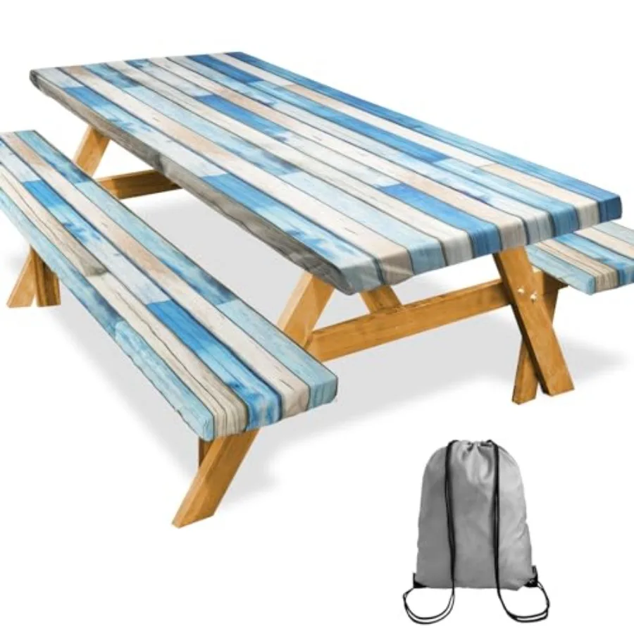Picnic Table Cover with Bench Covers Camping Essentials Reusable Waterproof Windproof Camping Tablecloth Fitted Rectangle Table
Picnic Table Cover with Bench Covers Camping Essentials Reusable Waterproof Windproof Camping Tablecloth Fitted Rectangle Table
