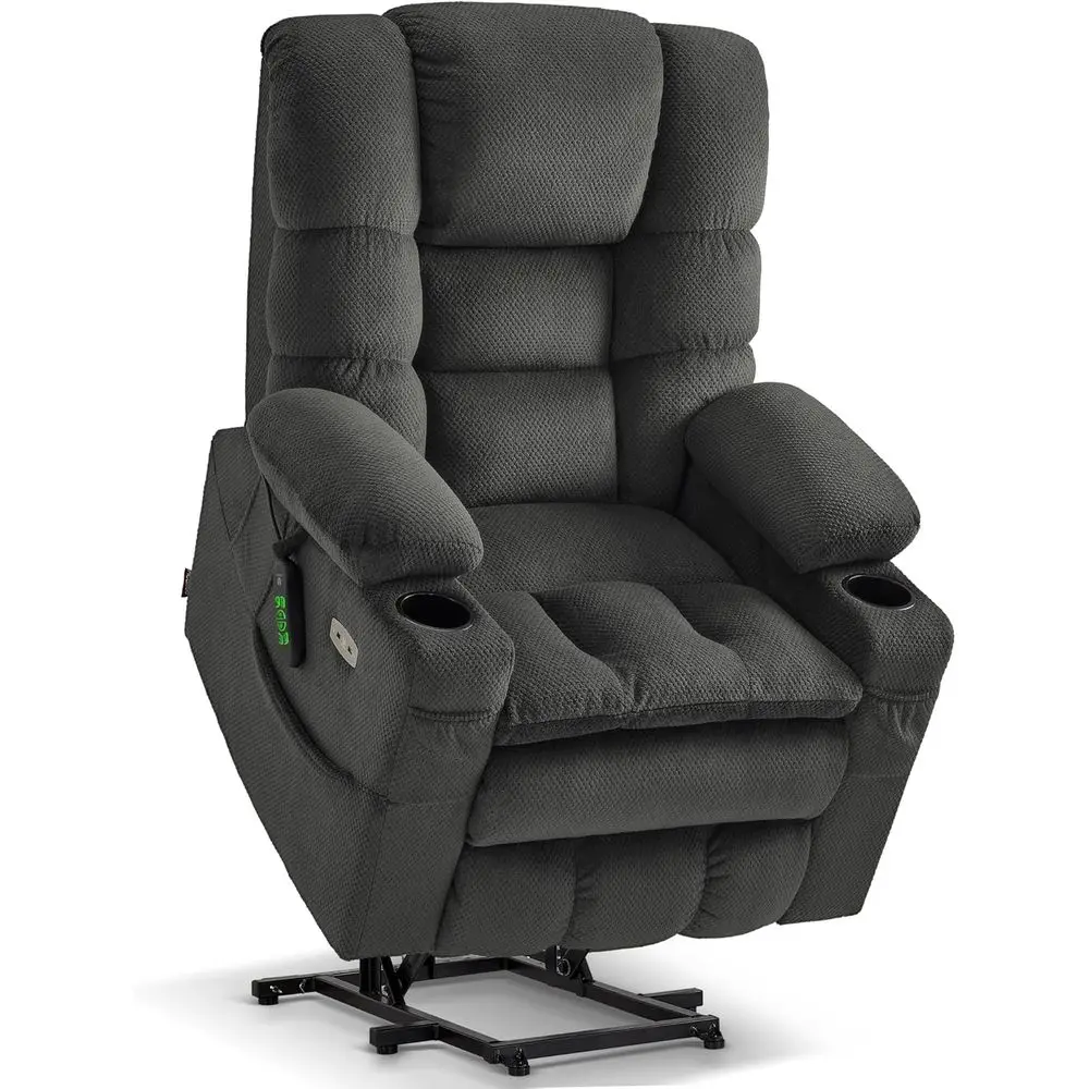 Extra-Large Triple Motor Recliner with Massage, Heat for Tall or Elderly, Grey Fabric 7634
Extra-Large Triple Motor Recliner with Massage, Heat for Tall or Elderly, Grey Fabric 7634