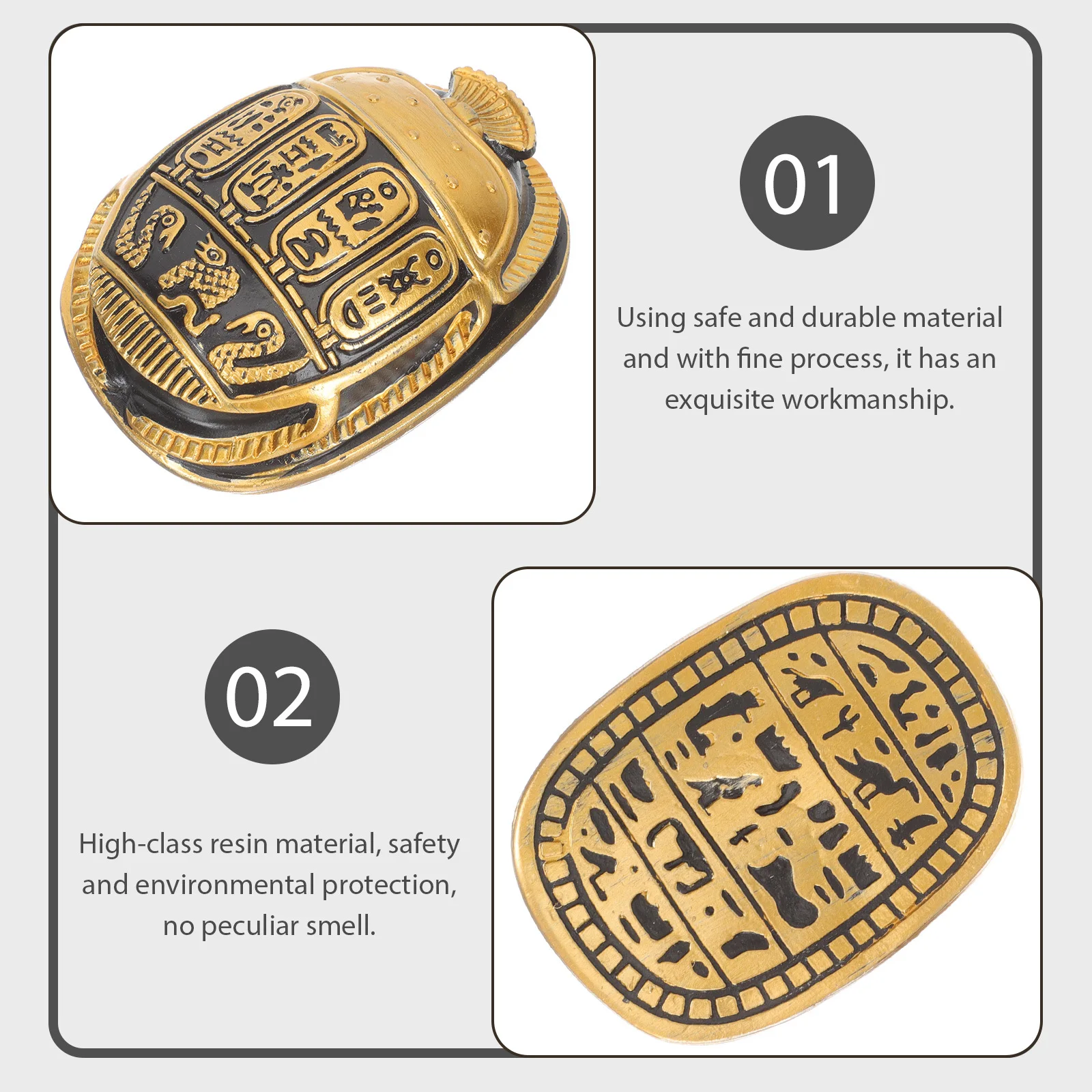 2Pcs Scarabs Protective Resin Figurines Home Decoration Office Desktop Ornament Egypt Egyptian Scarabs Craft 
2Pcs Scarabs Protective Resin Figurines Home Decoration Office Desktop Ornament Egypt Egyptian Scarabs Craft