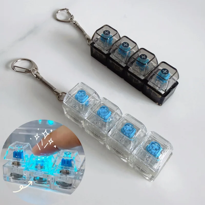 Luminous Transparent Keycap Keychain Fidget Toy Mini Decompression Pendant Gift for Friends Kids
Luminous Transparent Keycap Keychain Fidget Toy Mini Decompression Pendant Gift for Friends Kids