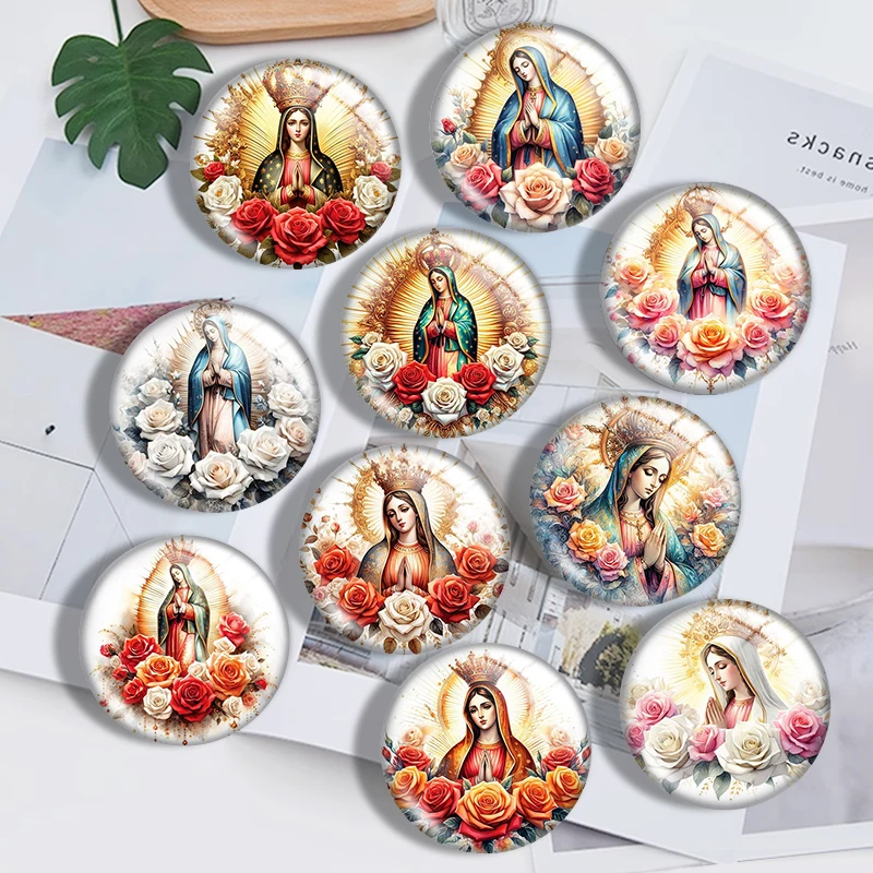 Our Lady Of Guadalupe mix 12mm/18mm/20mm/25mm Round photo glass cabochon demo flat back Making findings
Our Lady Of Guadalupe mix 12mm/18mm/20mm/25mm Round photo glass cabochon demo flat back Making findings