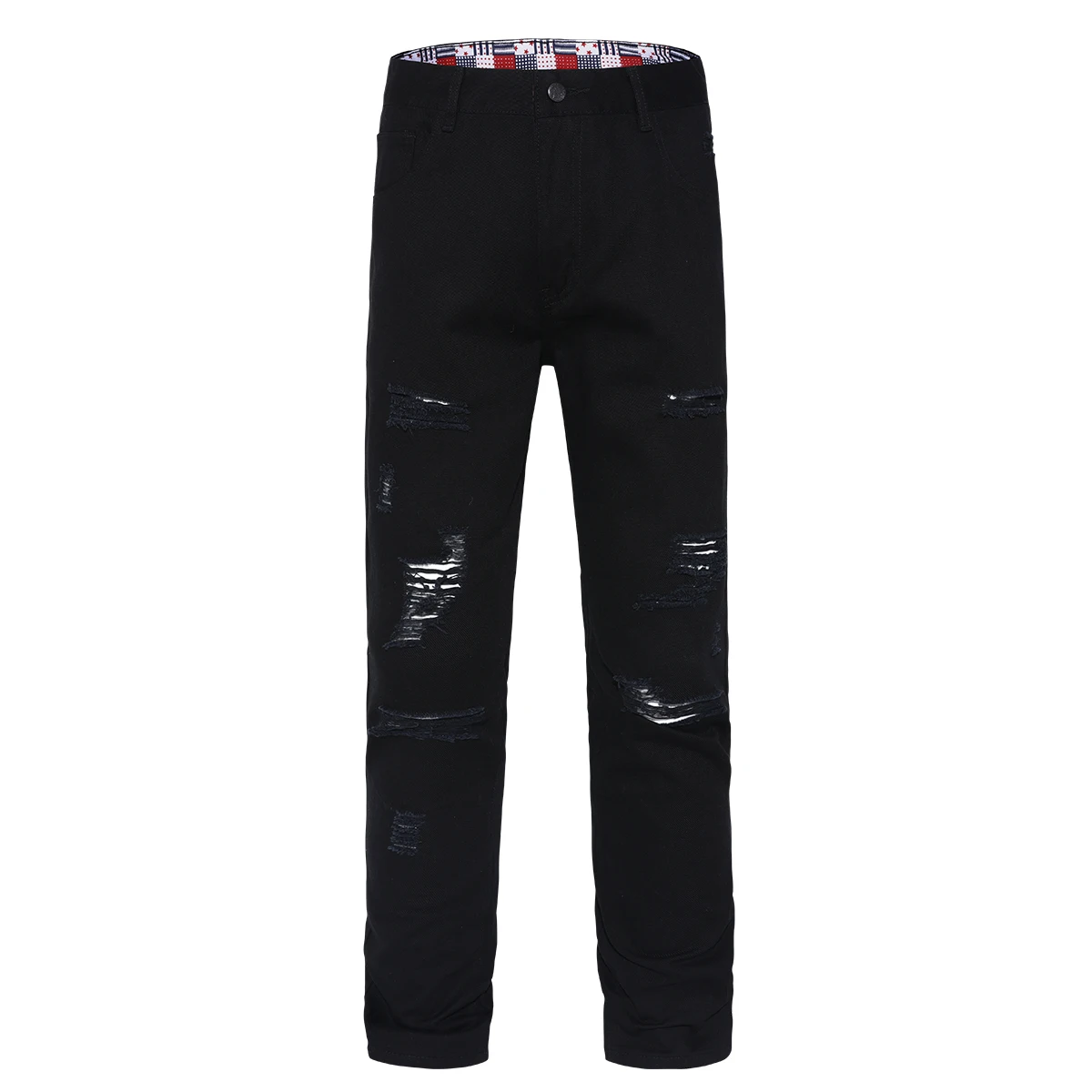 Men's Black Ripped Casual Pants Made of Cotton Fabric Non-Stretch Slim Long Pants Street Casual Style Five Pocket Classic Pants
Men's Black Ripped Casual Pants Made of Cotton Fabric Non-Stretch Slim Long Pants Street Casual Style Five Pocket Classic Pants