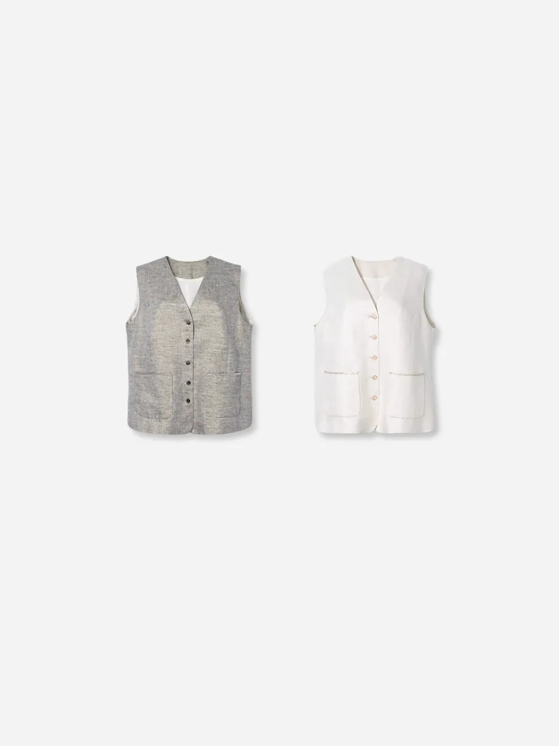 plus Size Women's Handmade Silk Linen High Sensation Vest Spring Summer Commute Style Loose Fit Single Button Closure Jacket
plus Size Women's Handmade Silk Linen High Sensation Vest Spring Summer Commute Style Loose Fit Single Button Closure Jacket