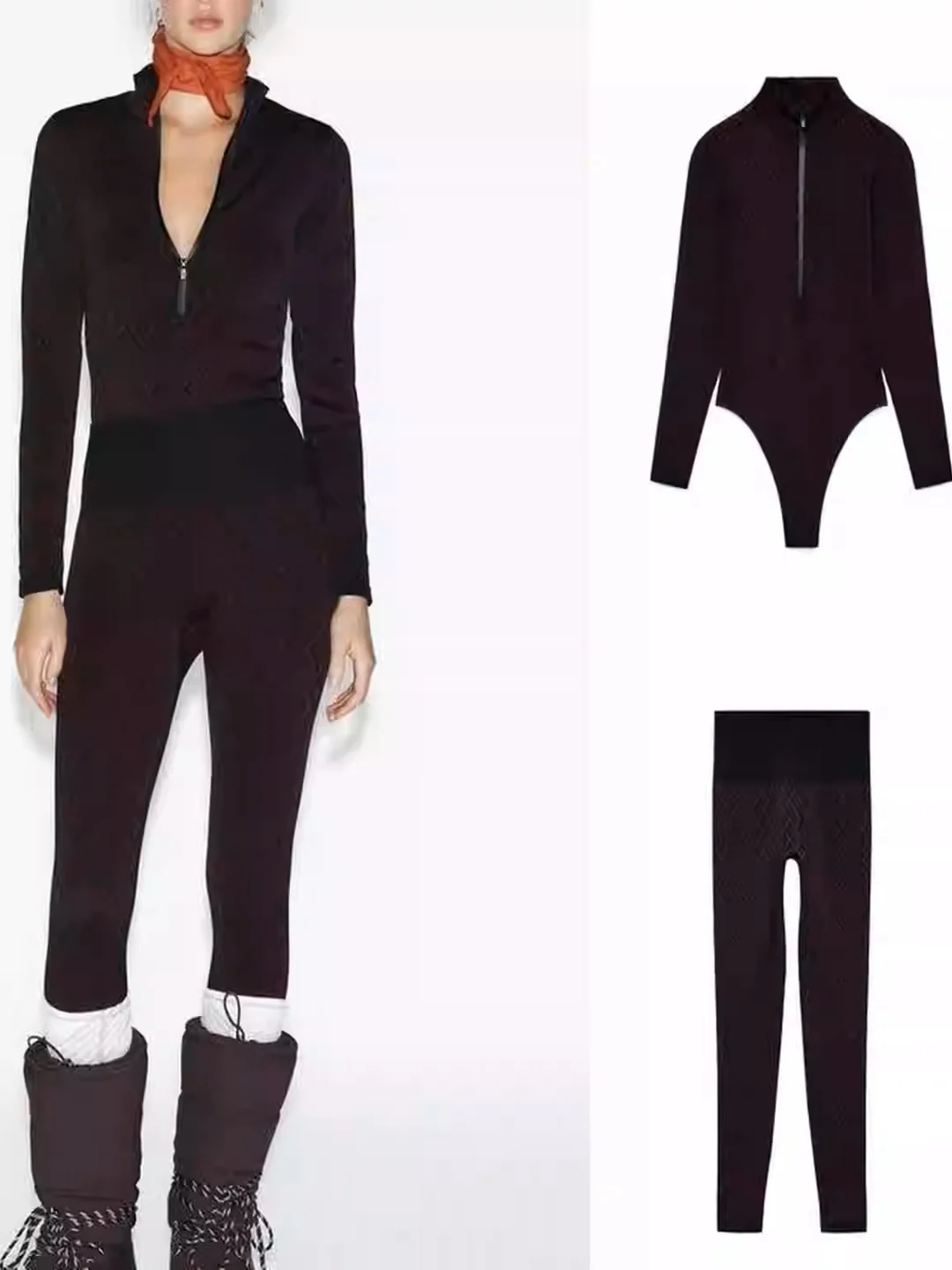 Повседневный женский зимний новый лыжный комбинезон с вышивкой, облегающий комбинезон с высокой талией, длина-стойка, длинный свеч High Ne
Повседневный женский зимний новый лыжный комбинезон с вышивкой, облегающий комбинезон с высокой талией, длина-стойка, длинный свеч High Ne