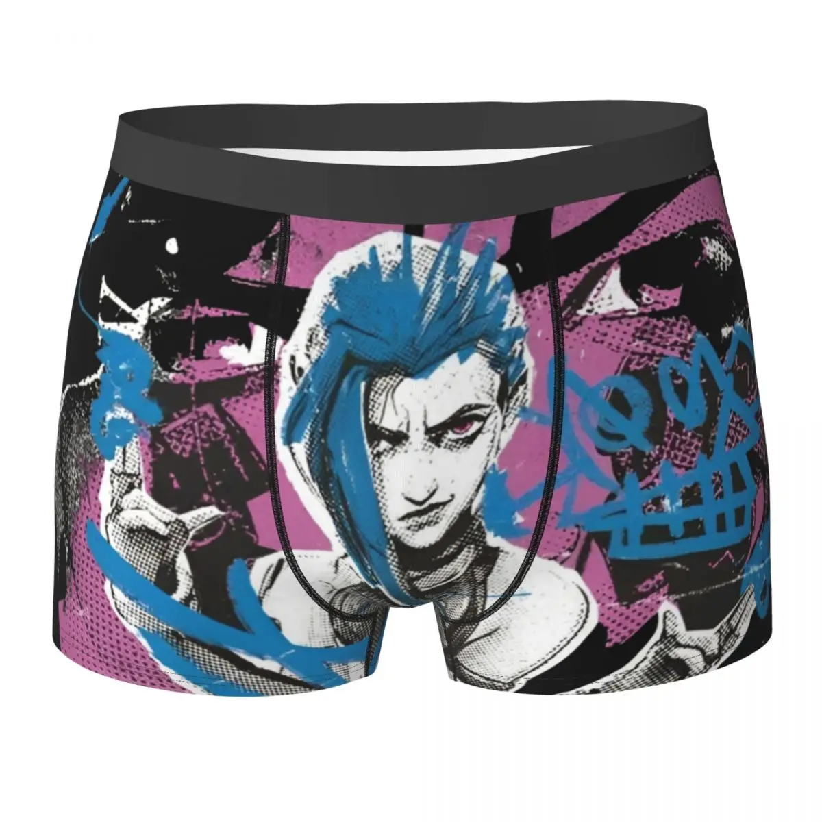 Jinx Arcane League Of Legends Underwear Pouch High Quality Boxershorts Print Shorts Briefs Elastic Man Panties Plus Size
Jinx Arcane League Of Legends Underwear Pouch High Quality Boxershorts Print Shorts Briefs Elastic Man Panties Plus Size