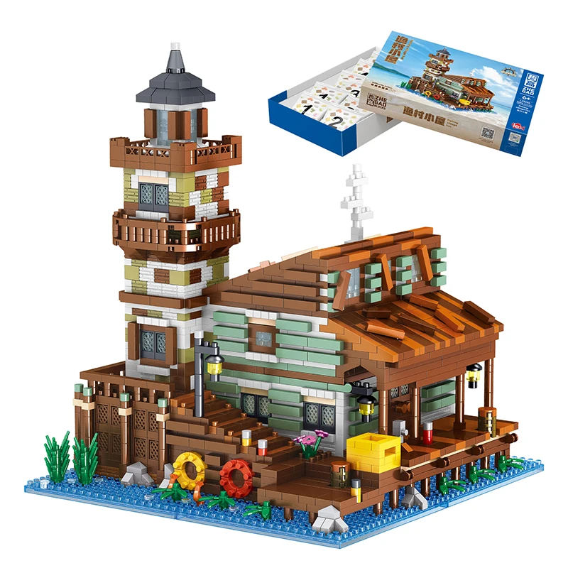 2689PCS Fishing Village House Building Blocks Micro Bricks Wood Cabin Assemble Architectural Toy Set Gift For Children Kids
2689PCS Fishing Village House Building Blocks Micro Bricks Wood Cabin Assemble Architectural Toy Set Gift For Children Kids
