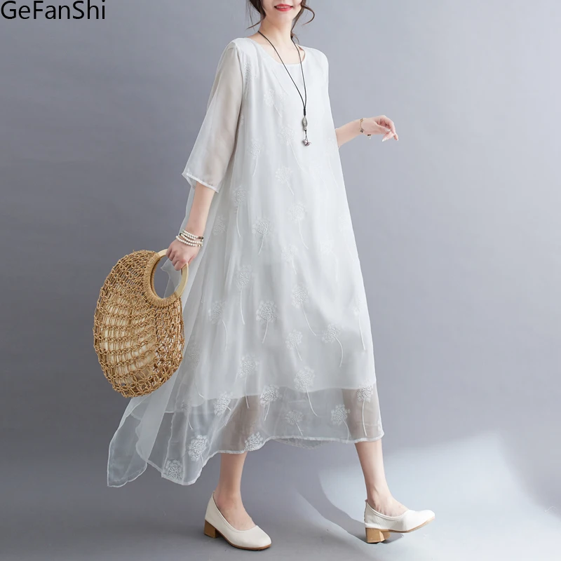 New Arrival Summer Autumn Solid Lace Dresses Women Half Sleeve Fashion Casual Loose Holiday Dress Elegant Vestidos Robe Femme
New Arrival Summer Autumn Solid Lace Dresses Women Half Sleeve Fashion Casual Loose Holiday Dress Elegant Vestidos Robe Femme