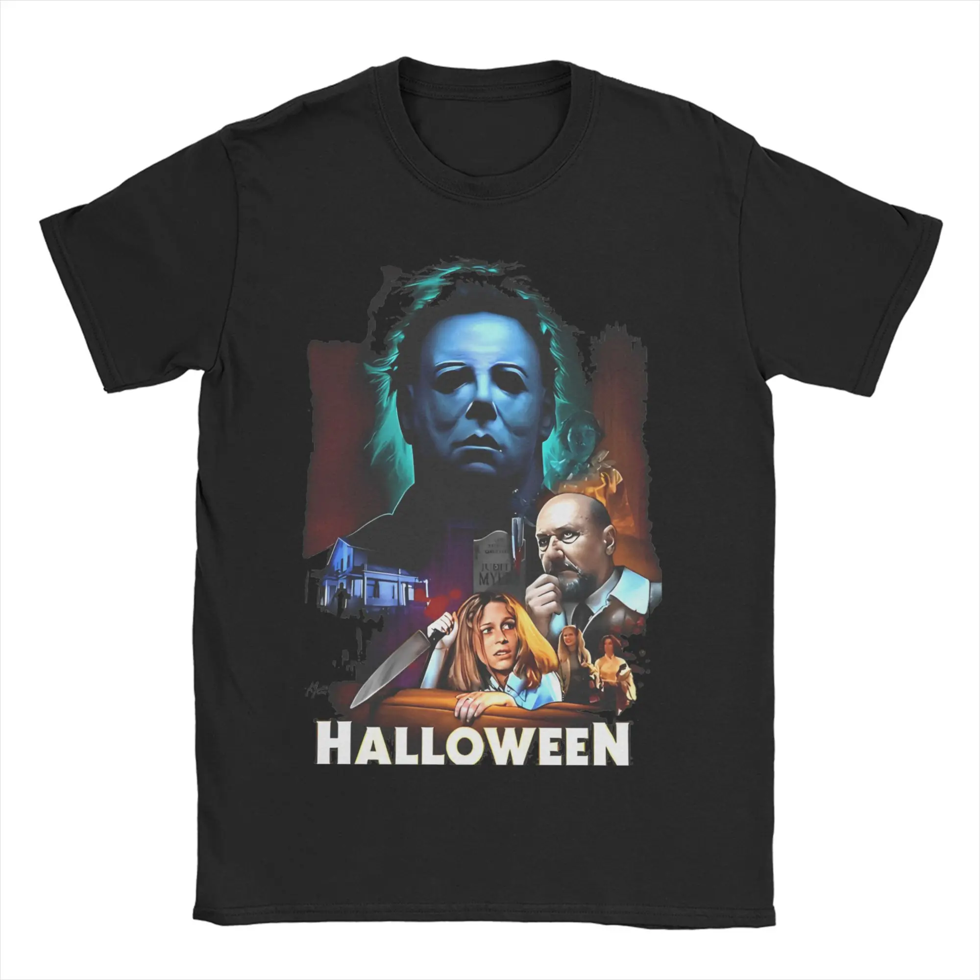 Хэллоуин Майкл Майерс для мужчин и женщин футболка фильм ужасов винтажные футболки с коротким рукавом футболка с круглым вырезом 100% хлопок подарочная одежда
Хэллоуин Майкл Майерс для мужчин и женщин футболка фильм ужасов винтажные футболки с коротким рукавом футболка с круглым вырезом 100% хлопок подарочная одежда
