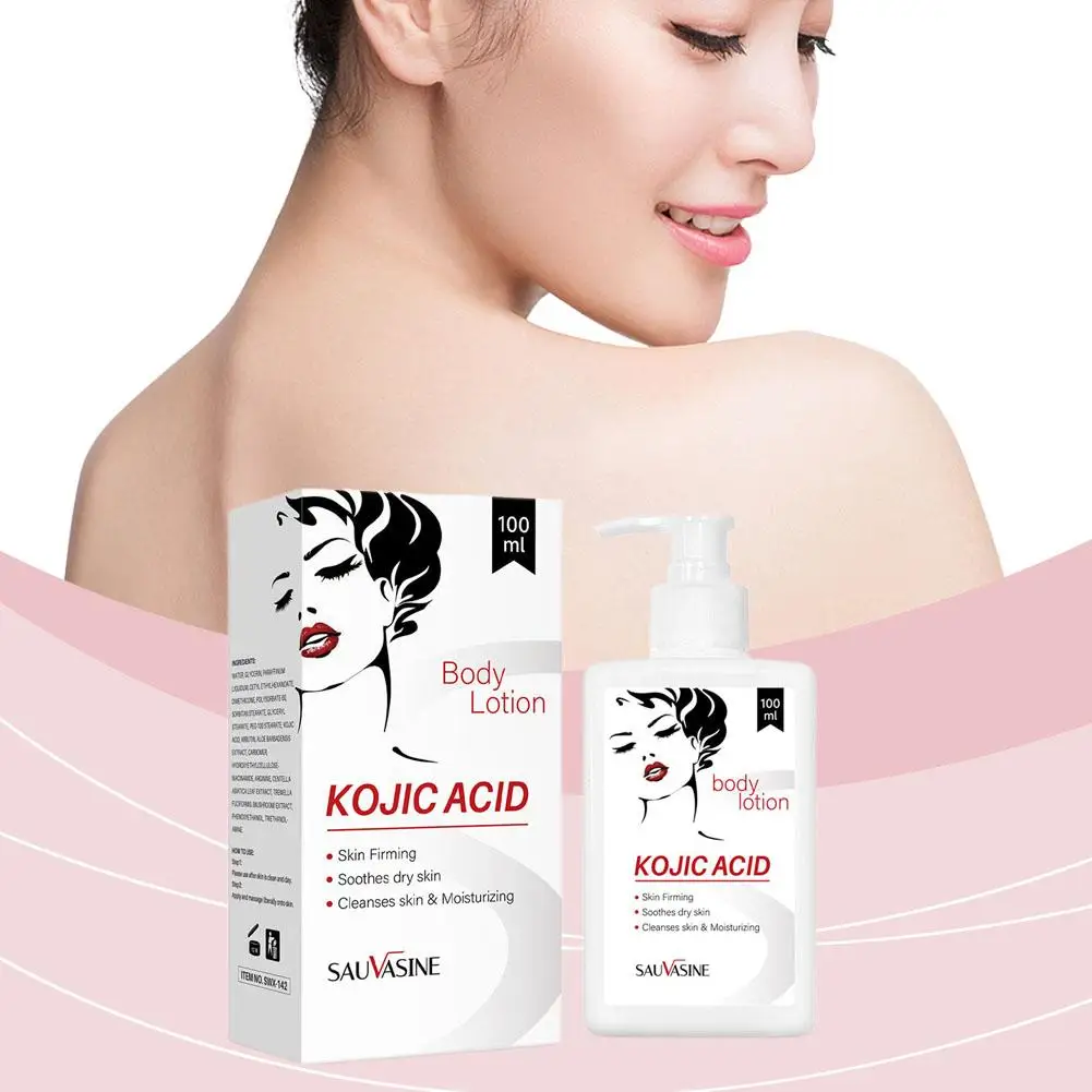 100ML Kojic Acid Body Lotion Skin Brightening Even Cream Nourishing Smoothing Tone Care Skin Moisturizing Body Bleaching S4L7
100ML Kojic Acid Body Lotion Skin Brightening Even Cream Nourishing Smoothing Tone Care Skin Moisturizing Body Bleaching S4L7