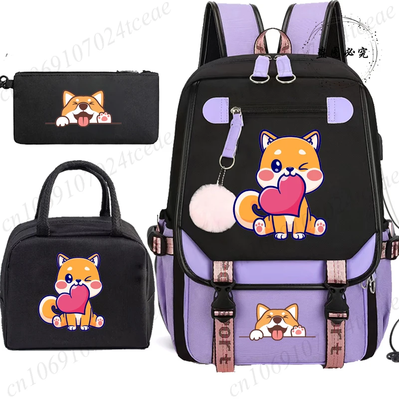 Cute-shiba-inu-dog Anime School Backpack Teenage Fashion Back To School Bookbag Mochila Bookbag with Lunch Bags ,Pencil Bag
Cute-shiba-inu-dog Anime School Backpack Teenage Fashion Back To School Bookbag Mochila Bookbag with Lunch Bags ,Pencil Bag