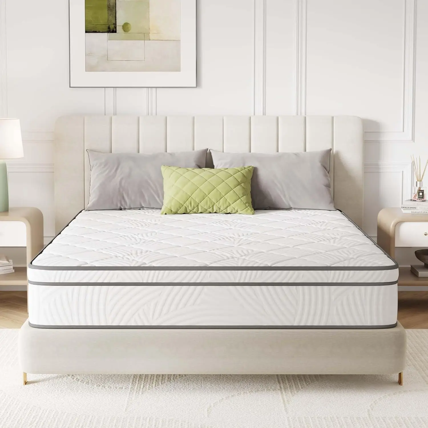 Матрас Novilla King Size 14 дюймов, гибридный матрас King Size с удобной опорой, матрасы для кровати 14 дюймов с индивидуальным карманом
Матрас Novilla King Size 14 дюймов, гибридный матрас King Size с удобной опорой, матрасы для кровати 14 дюймов с индивидуальным карманом