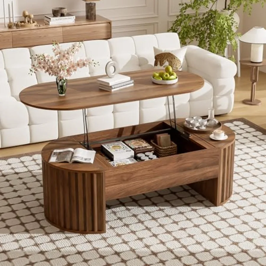 47.2'' Lift Top Oval Coffee ble wi Hid Storage Compartment, Modern Woo Center ble wi Oval Lift bletop for Home LivinRoom
47.2'' Lift Top Oval Coffee ble wi Hid Storage Compartment, Modern Woo Center ble wi Oval Lift bletop for Home LivinRoom