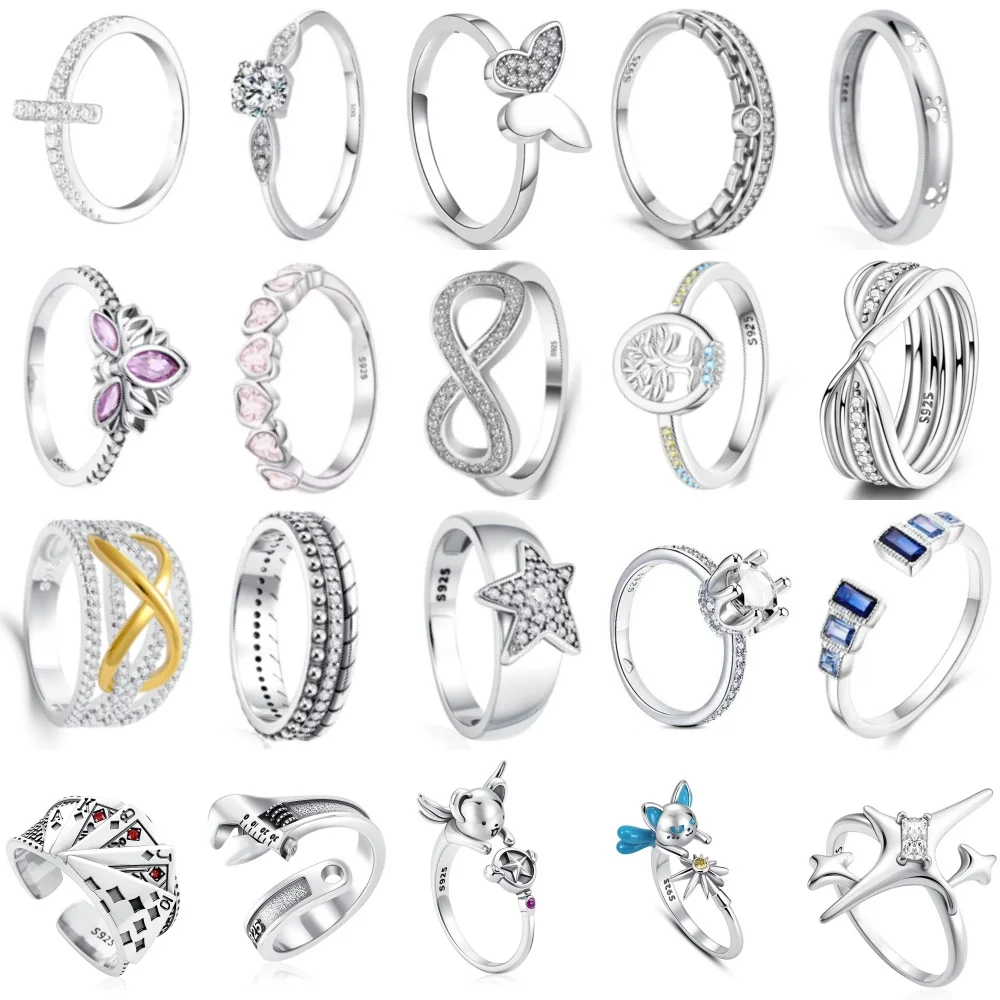 Hot Selling New 925 Silver,Butterfly,Lotus,Wrench,Poker Card Ring Suitable for European Women's Holiday Gifts,Exquisite Jewelry
Hot Selling New 925 Silver,Butterfly,Lotus,Wrench,Poker Card Ring Suitable for European Women's Holiday Gifts,Exquisite Jewelry