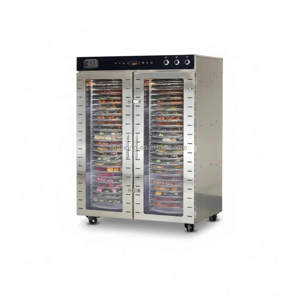 Commercial Food Dehydrator, 48-Tier Stainless Steel Food Dryer, 180L Rotary Jerky Meat Industrial Vegetable Machine
Commercial Food Dehydrator, 48-Tier Stainless Steel Food Dryer, 180L Rotary Jerky Meat Industrial Vegetable Machine