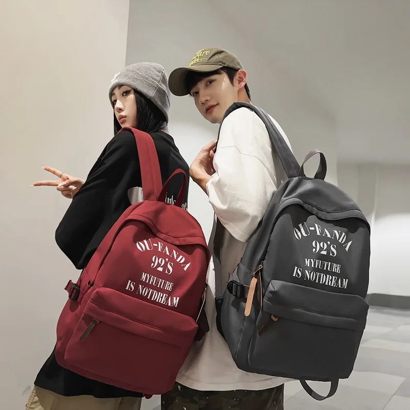 Минималистичный рюкзак большой вместимости с американскими буквами — дорожная сумка в японском стиле, модные модели для учащихся средней/средней школы
Минималистичный рюкзак большой вместимости с американскими буквами — дорожная сумка в японском стиле, модные модели для учащихся средней/средней школы