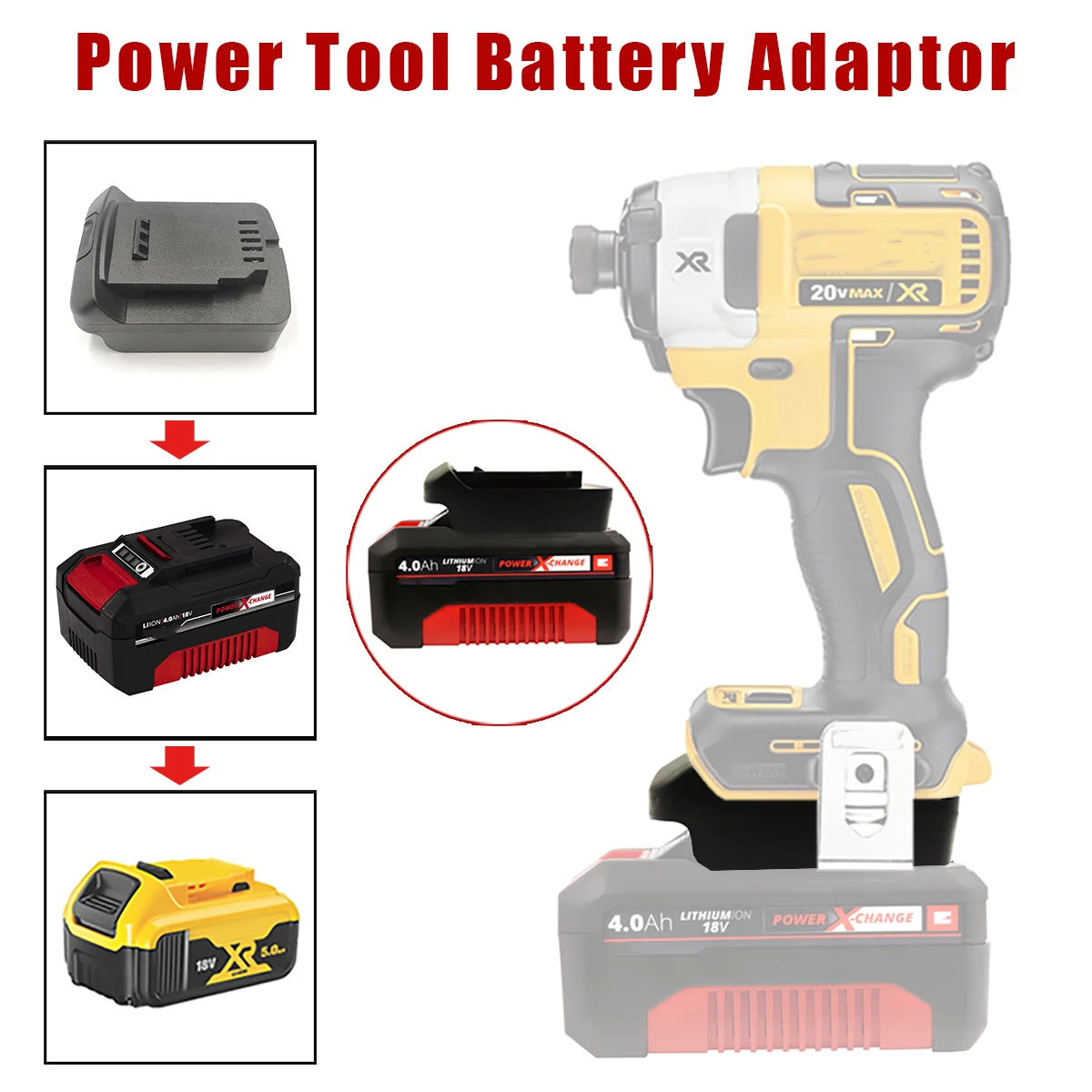Battery Adapter Converter for Einhell 18V Lithium Batteries Compatible with For Dewalt DCB 18V/20V Battery Power Tools Drills
Battery Adapter Converter for Einhell 18V Lithium Batteries Compatible with For Dewalt DCB 18V/20V Battery Power Tools Drills