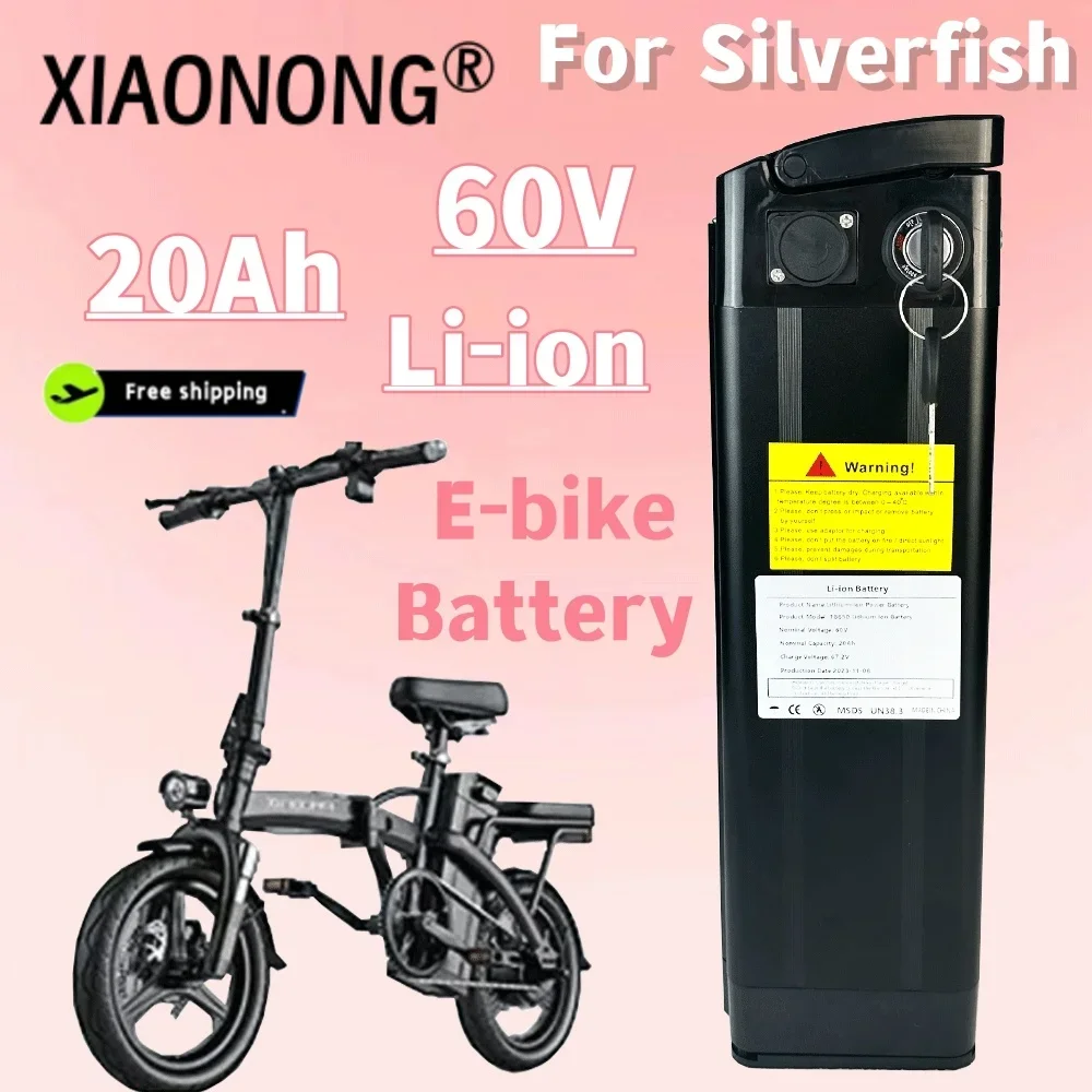 for Silver Fish Electric Bicycle Battery 60V 20Ah Bicycle Lithium Battery For Folding Electric Bicycle
for Silver Fish Electric Bicycle Battery 60V 20Ah Bicycle Lithium Battery For Folding Electric Bicycle