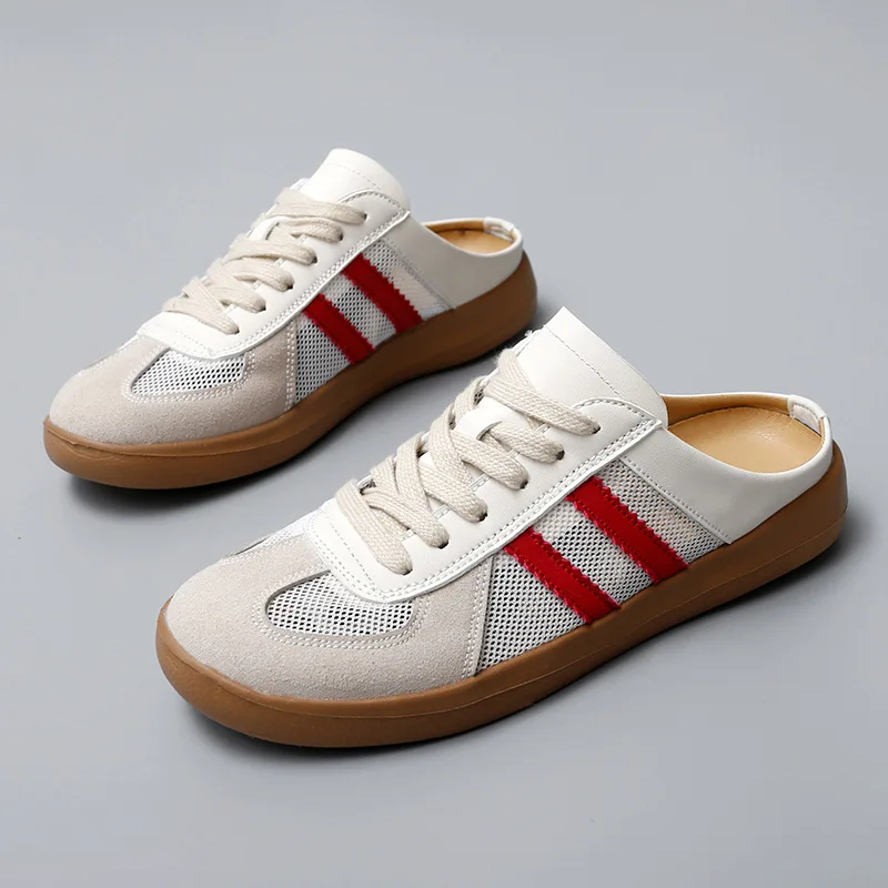 Fashionable Canvas Slippers Women's Sneakers Half Slippers Retro Style Slip-On Sandals Wear Rubber Slip-On Backless Mule Sandals
Fashionable Canvas Slippers Women's Sneakers Half Slippers Retro Style Slip-On Sandals Wear Rubber Slip-On Backless Mule Sandals