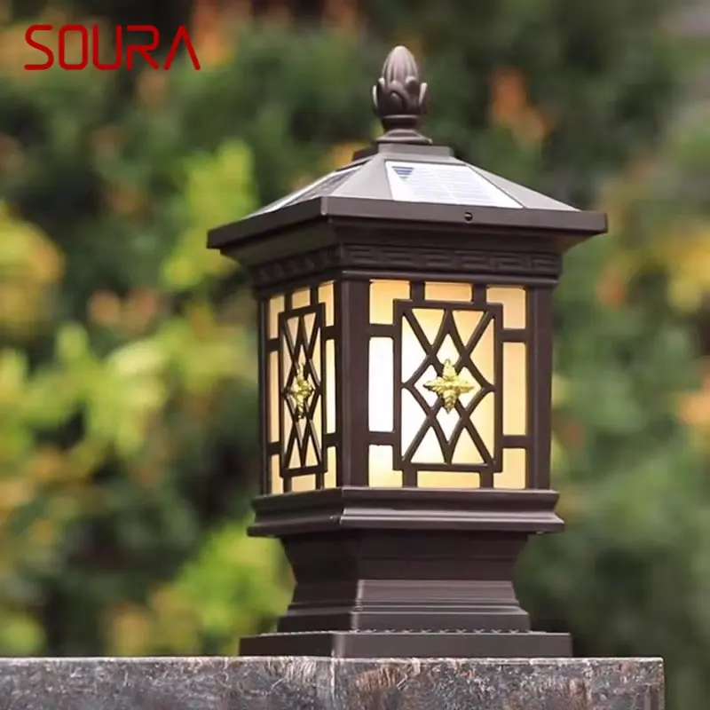 SOURA Outdoor Solar Post Lamp Classical Retro Waterproof Courtyard Led for Decoration Garden Balcony Villa Wall Light
SOURA Outdoor Solar Post Lamp Classical Retro Waterproof Courtyard Led for Decoration Garden Balcony Villa Wall Light