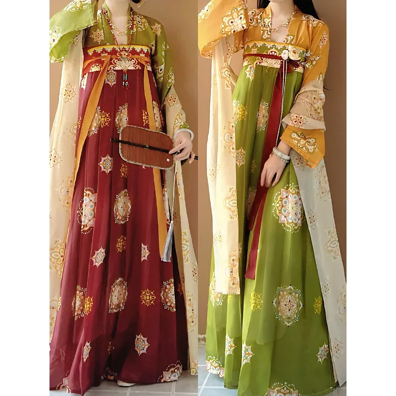 Spring Summer Traditional Chinese Hanfu Ladies One-piece Printed Chest High Ruqun Casual Outfit
Spring Summer Traditional Chinese Hanfu Ladies One-piece Printed Chest High Ruqun Casual Outfit