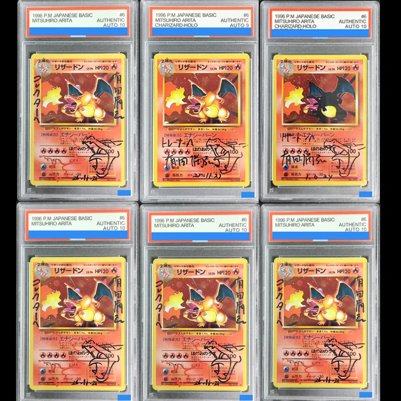 New Diy Japanese Ptcg Cards Basic Charizard Holo Mitsuhiro Arita Artist-Signed Pieces #6 Gem Mt 10 Collection Card Toys
New Diy Japanese Ptcg Cards Basic Charizard Holo Mitsuhiro Arita Artist-Signed Pieces #6 Gem Mt 10 Collection Card Toys