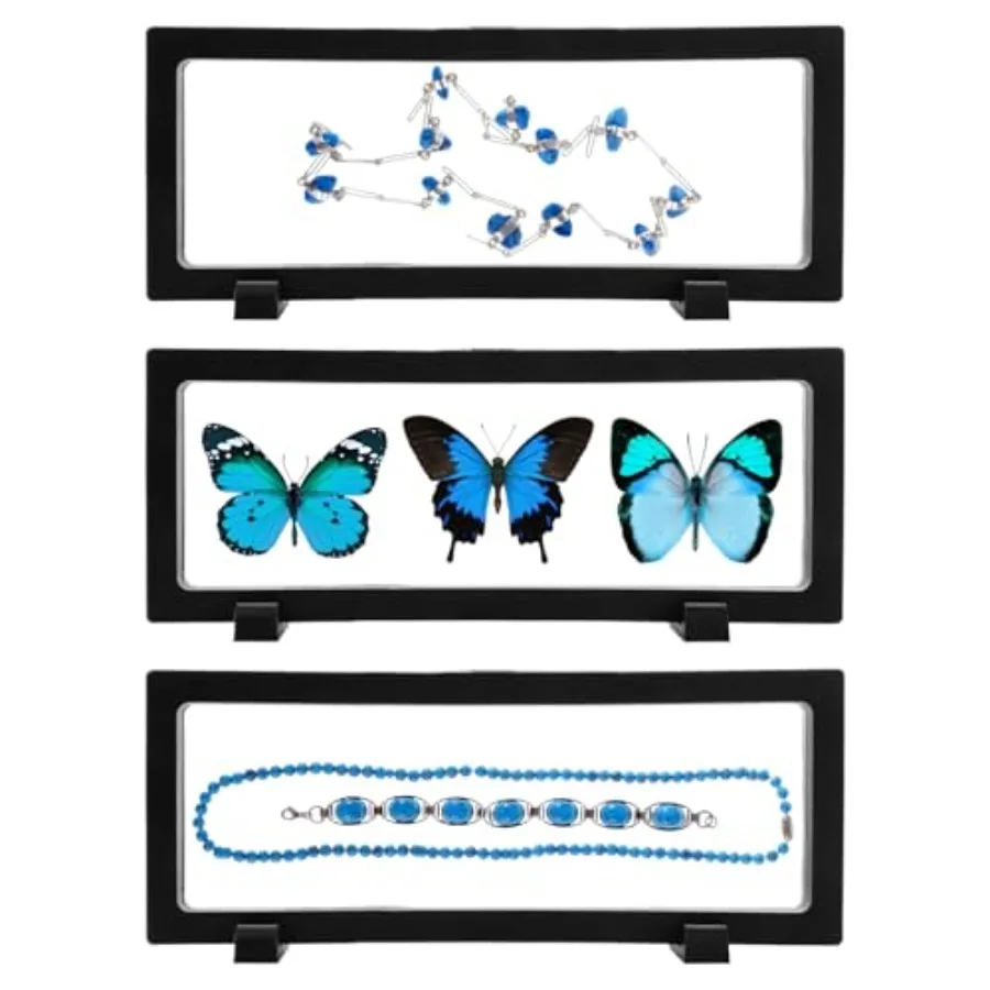 3Pcs 3D Floatg Display Case, Clear Film Jewelry Storage Box Plastic Frame Stand for Challenge Co Fossils Rocks Shark Tooth Butt
3Pcs 3D Floatg Display Case, Clear Film Jewelry Storage Box Plastic Frame Stand for Challenge Co Fossils Rocks Shark Tooth Butt