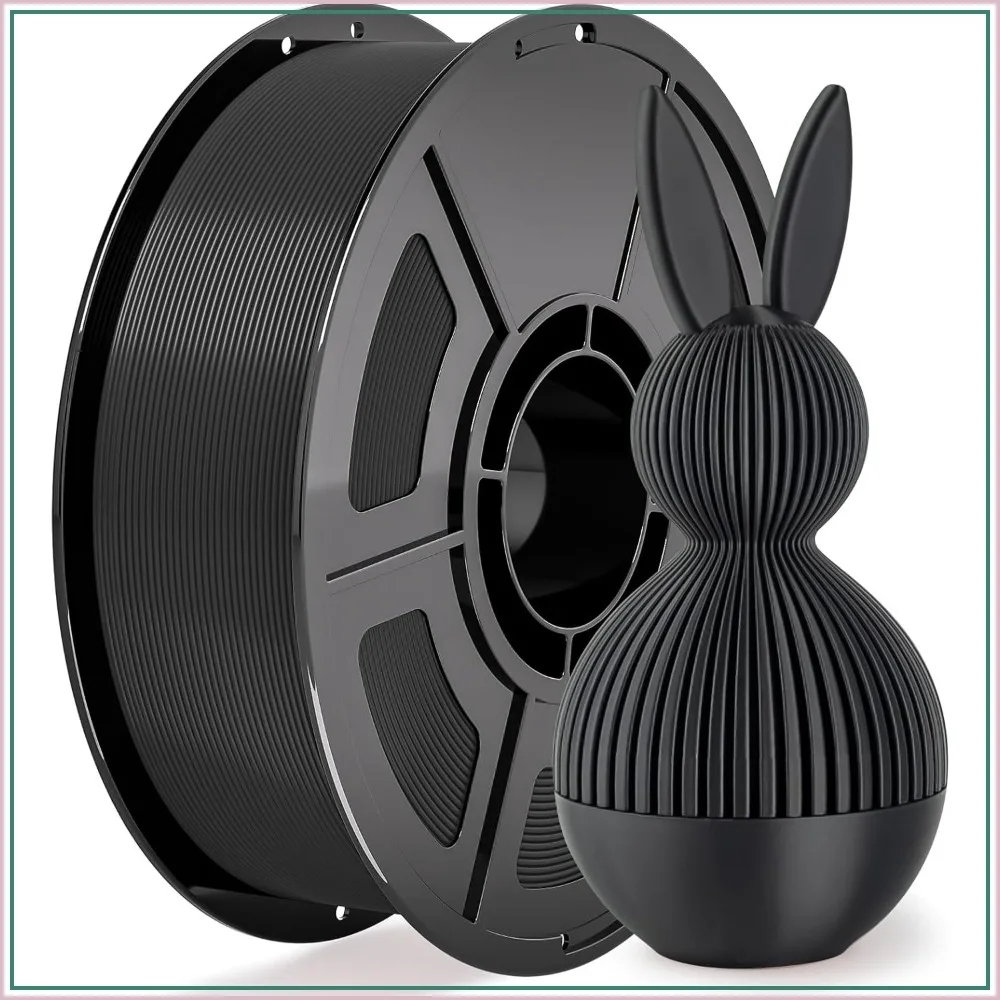 Black PLA Filament 1.75mm, 1kg Spool, High Speed 30-300mm/s, Neatly Wound, Dimensional Accuracy +/- 0.02mm, Compatible with Bambu Lab AMS
Black PLA Filament 1.75mm, 1kg Spool, High Speed 30-300mm/s, Neatly Wound, Dimensional Accuracy +/- 0.02mm, Compatible with Bambu Lab AMS