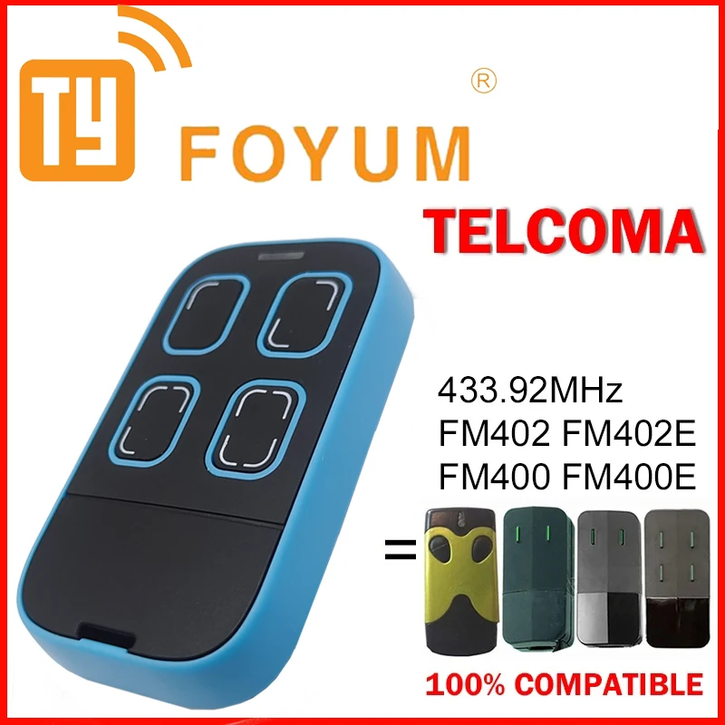 TELCOMA TANGO 2 SLIM / TELCOMA TANGO 4 SLIM / TELCOMA TANGO4 Copy 433.92Mhz Remote Control For Garage Door
TELCOMA TANGO 2 SLIM / TELCOMA TANGO 4 SLIM / TELCOMA TANGO4 Copy 433.92Mhz Remote Control For Garage Door