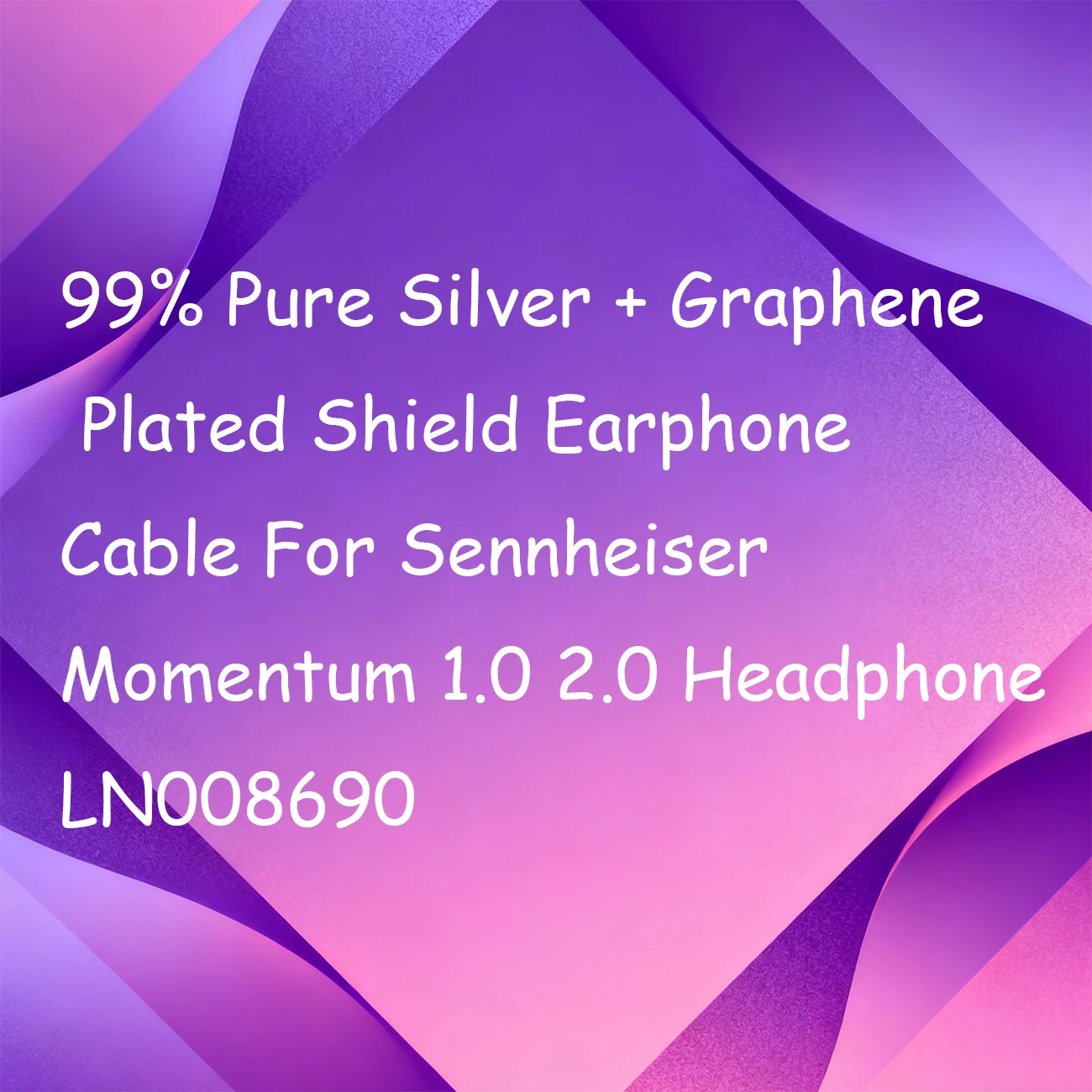 Кабель для наушников Sennheiser Momentum 1.0 2.0 с покрытием из 99% чистого серебра и графена, LN008690
Кабель для наушников Sennheiser Momentum 1.0 2.0 с покрытием из 99% чистого серебра и графена, LN008690