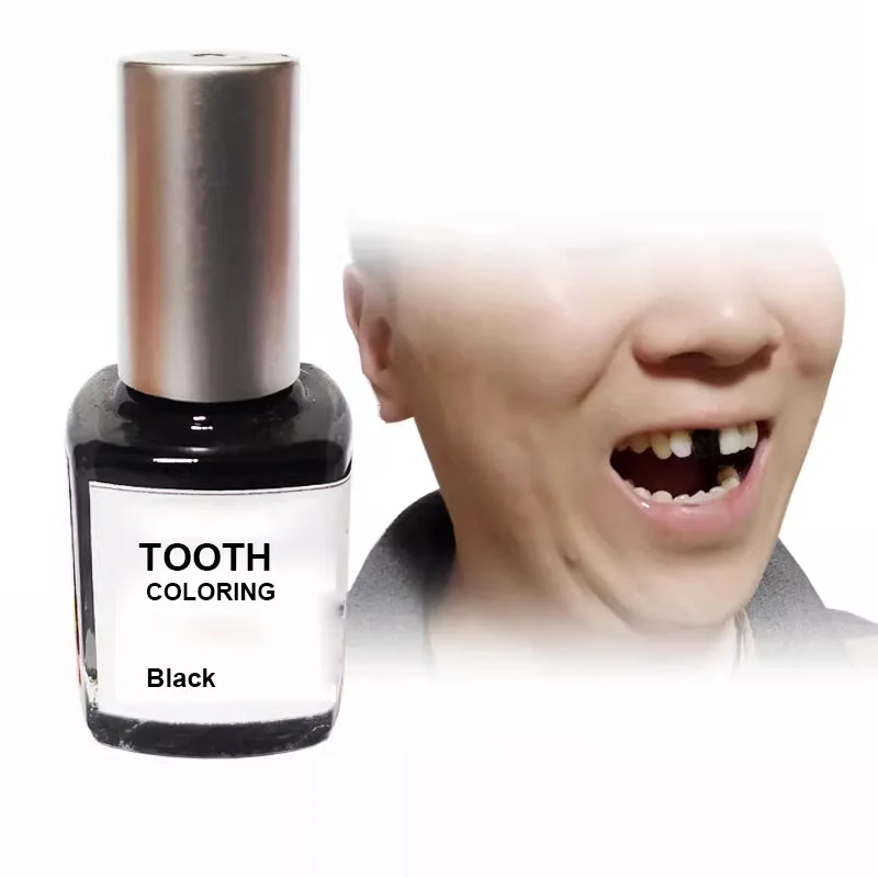 COS Special Effects Makeup Tooth Coloring 8ml Bottle Black Gold Red Simulated Missing Teeth Halloween Performance Effects
COS Special Effects Makeup Tooth Coloring 8ml Bottle Black Gold Red Simulated Missing Teeth Halloween Performance Effects