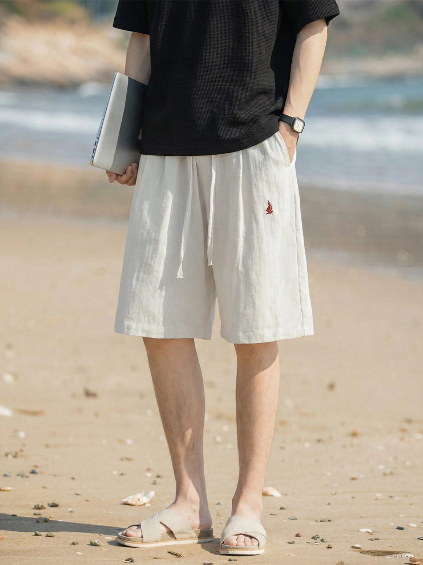 Легкие летние мужские шорты с вышивкой, имитирующие лен, для пляжа, повседневные, свободного кроя, прямые, дышащие
Легкие летние мужские шорты с вышивкой, имитирующие лен, для пляжа, повседневные, свободного кроя, прямые, дышащие