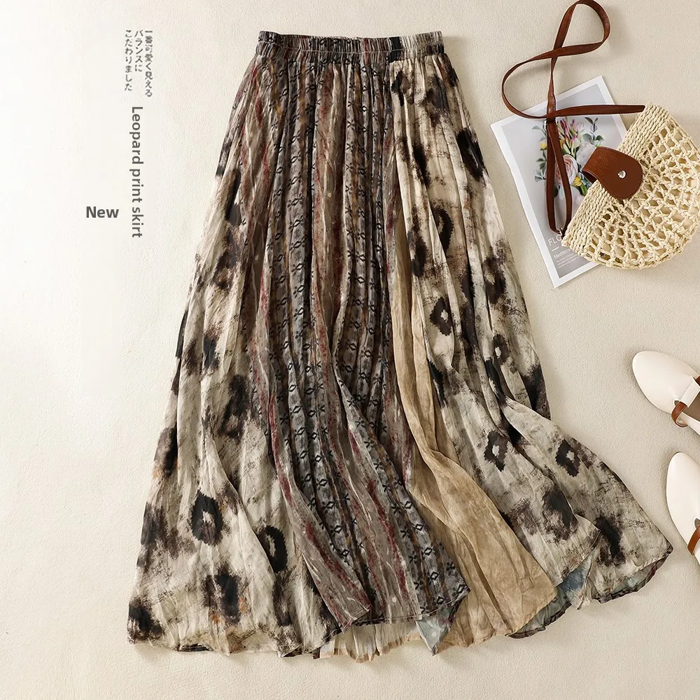 plus Size Floral Print A-Line Skirt High Waist Women's Summer New Style Artistic Commute Breathable Skin-Friendly with Pocket
plus Size Floral Print A-Line Skirt High Waist Women's Summer New Style Artistic Commute Breathable Skin-Friendly with Pocket