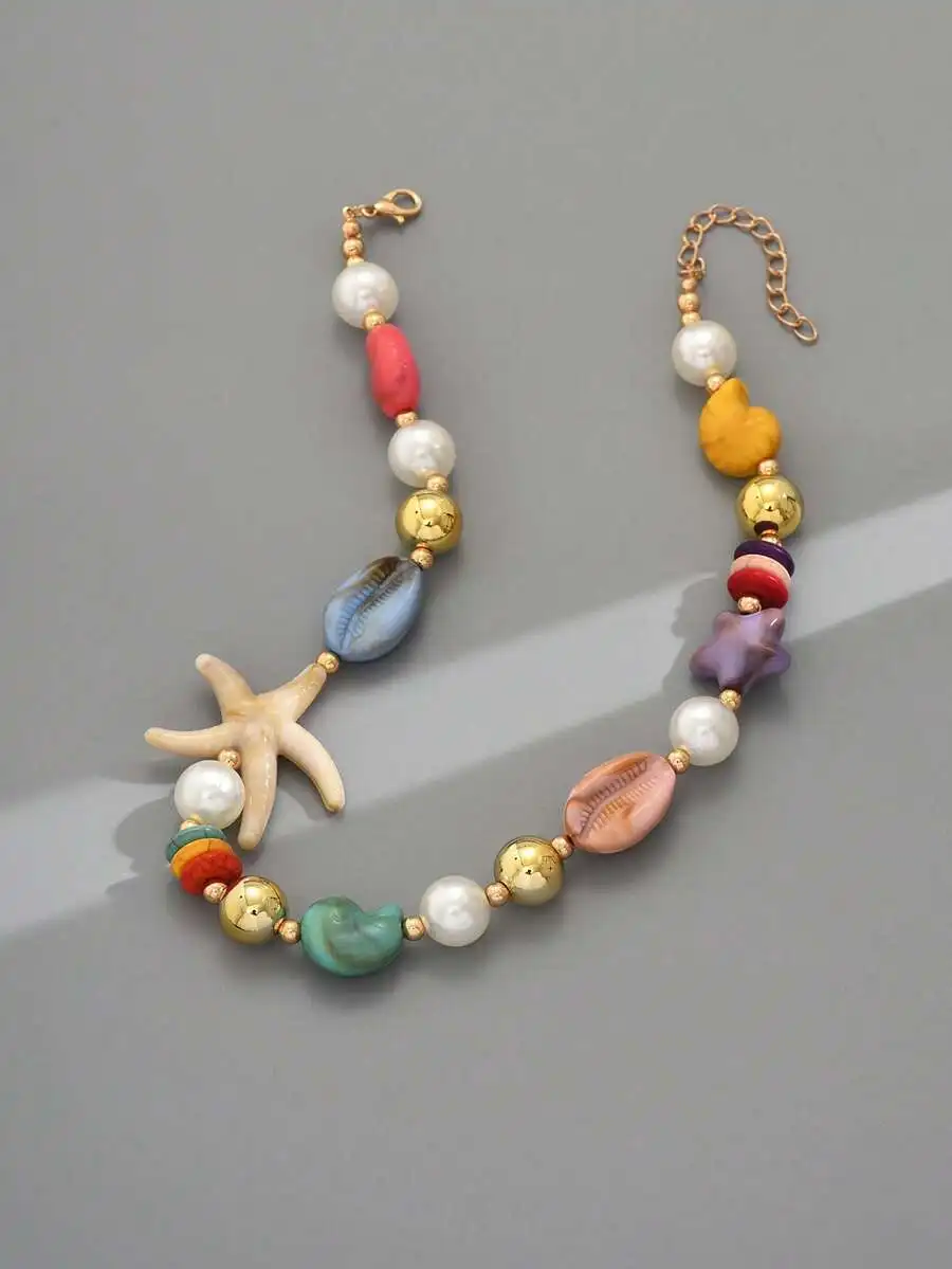Bohemian Starfish Shell Beaded Necklace For Women
Bohemian Starfish Shell Beaded Necklace For Women