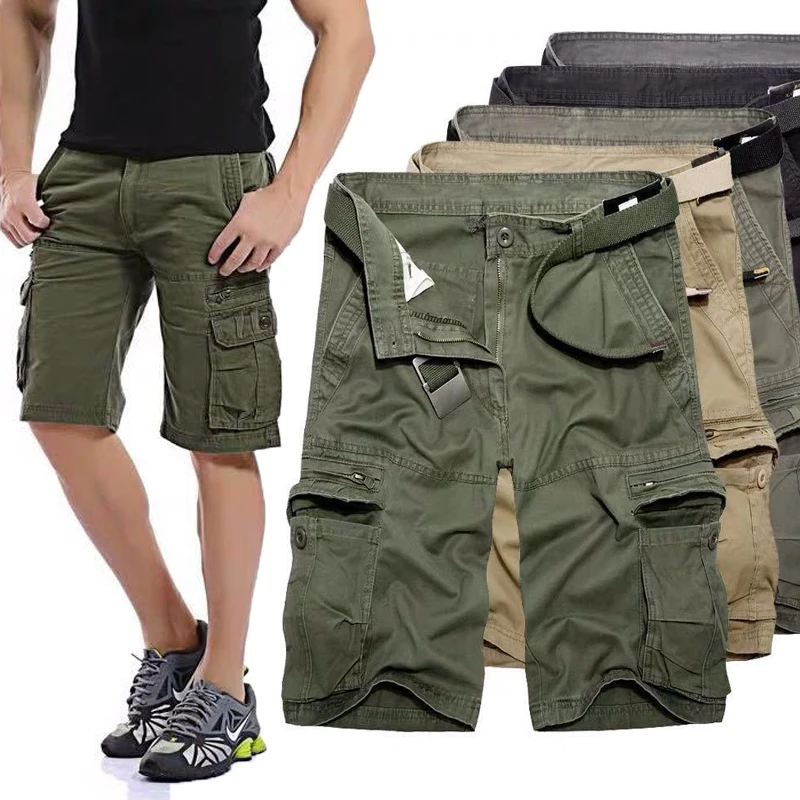 Men‘s New Cargo Shorts Summer Men Green Cotton Shorts Men Loose Multi-pocket Shorts Homme Casual Bermuda Trousers Big Size
Men‘s New Cargo Shorts Summer Men Green Cotton Shorts Men Loose Multi-pocket Shorts Homme Casual Bermuda Trousers Big Size