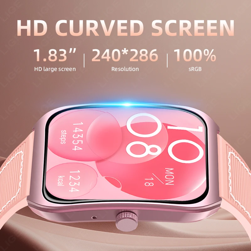 Смарт-часы LIGE с изогнутым экраном, 1,83 дюйма, HD, сенсорный экран, Bluetooth 5.4, голосовые вызовы, для мужчин и женщин, спортивные, фитнес-трекер, 2026
Смарт-часы LIGE с изогнутым экраном, 1,83 дюйма, HD, сенсорный экран, Bluetooth 5.4, голосовые вызовы, для мужчин и женщин, спортивные, фитнес-трекер, 2026