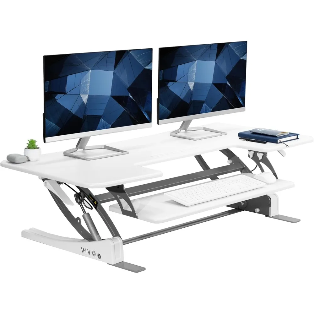 Height Adjustable Large Stand Up Desk Converter, V Series, Quick Sit to Stand Tabletop Dual Monitor Riser Workstati
Height Adjustable Large Stand Up Desk Converter, V Series, Quick Sit to Stand Tabletop Dual Monitor Riser Workstati