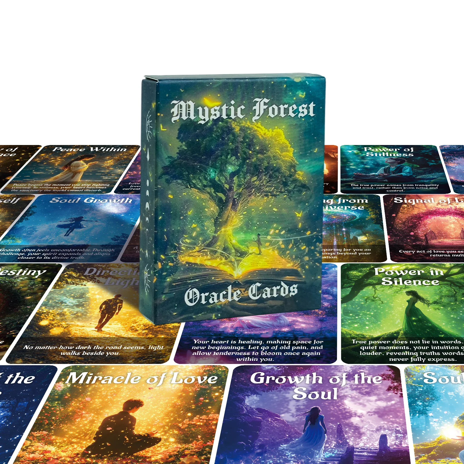 Карты Оракула «Мистический лес»: Духовное направление и развитие души, 9*6,7 см, 50 шт. — для ежедневного вдохновения и осознания
Карты Оракула «Мистический лес»: Духовное направление и развитие души, 9*6,7 см, 50 шт. — для ежедневного вдохновения и осознания