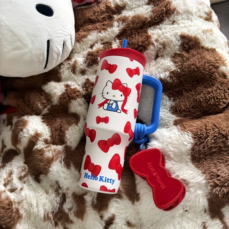 TBH Hello Kitty, 1200 мл, большая емкость, изолированная соломенная чашка, термос из нержавеющей стали, классический цвет, милый бант с принтом, кавайный подарок
TBH Hello Kitty, 1200 мл, большая емкость, изолированная соломенная чашка, термос из нержавеющей стали, классический цвет, милый бант с принтом, кавайный подарок