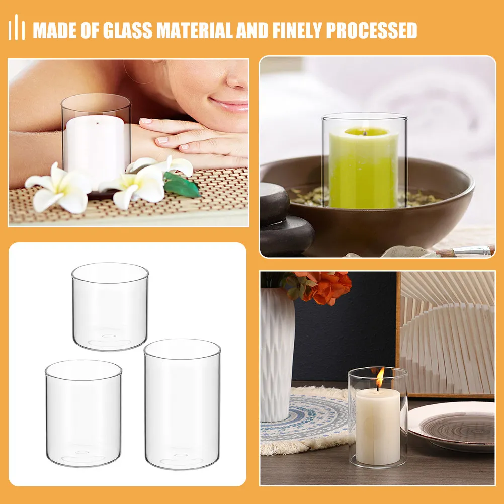 3Pcs Glass Tealight Cup Aromatherapy Holder Elegant Style for Wedding Banquet Party Table Scented Container
3Pcs Glass Tealight Cup Aromatherapy Holder Elegant Style for Wedding Banquet Party Table Scented Container