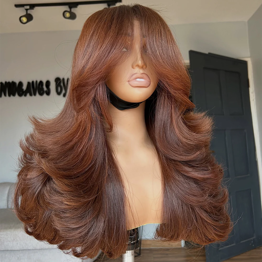 Body Wave 34 Inch Brown Color 13x4 HD Lace Wig Human Hair Glueless Colored 13X6 Transparent Lace Front 400 Density Wig Body Wave
Body Wave 34 Inch Brown Color 13x4 HD Lace Wig Human Hair Glueless Colored 13X6 Transparent Lace Front 400 Density Wig Body Wave