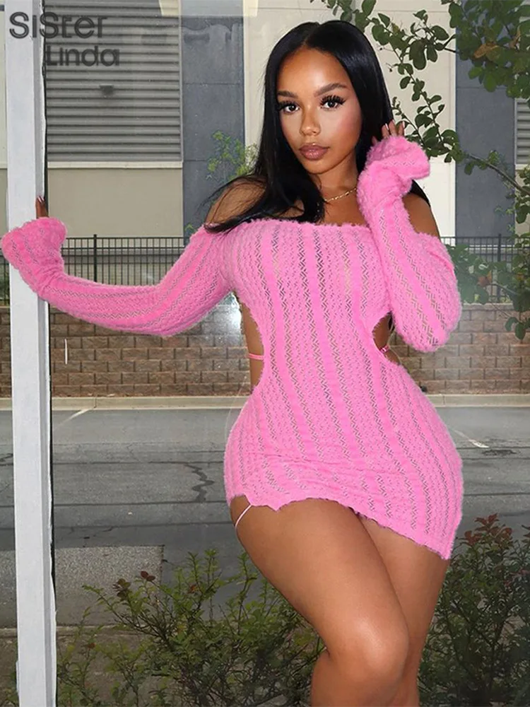 klalien Stunning Slash Neck Backless Mini Dresse Women Long Sleeve Backless Knit Hollow Chic Trend Irregular Robe Partywear
klalien Stunning Slash Neck Backless Mini Dresse Women Long Sleeve Backless Knit Hollow Chic Trend Irregular Robe Partywear