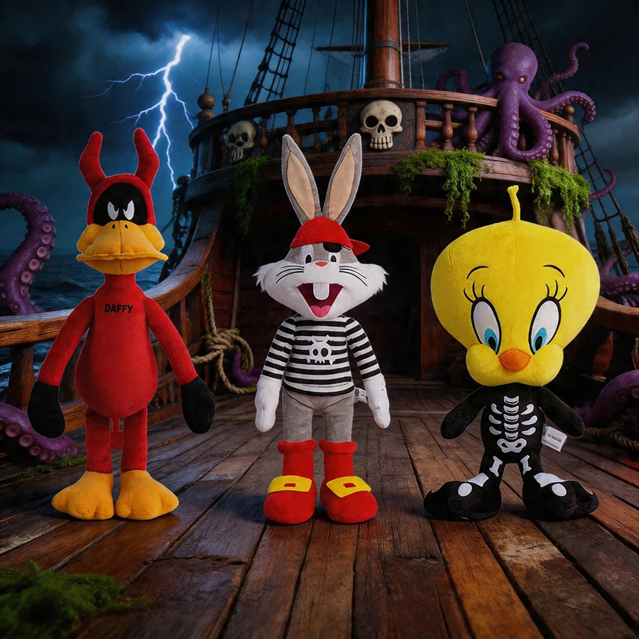 Looney Tunes Pirate Style Plush Toy - Cute Bugs Bunny Tweety Bird Daffy Duck Cartoon Anime Stuffed Dolls for Kids Gift
Looney Tunes Pirate Style Plush Toy - Cute Bugs Bunny Tweety Bird Daffy Duck Cartoon Anime Stuffed Dolls for Kids Gift